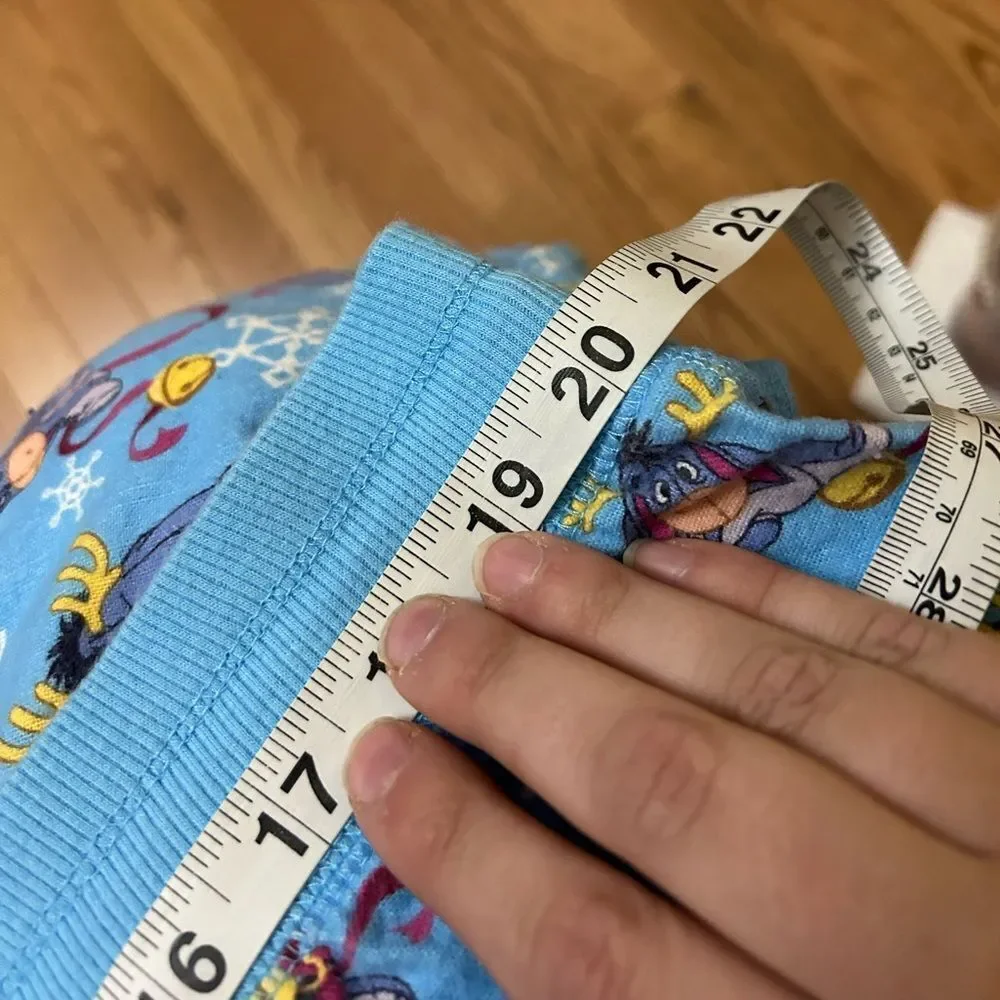 Vintage Y2K Disney Store Eeyore Reindeer Christmas Pajama Pants - Picture 3 of 3